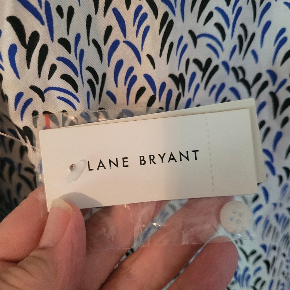 NWT Lane Bryant button down flowing tunic top - 22/24. G58 - Picture 2 of 11
